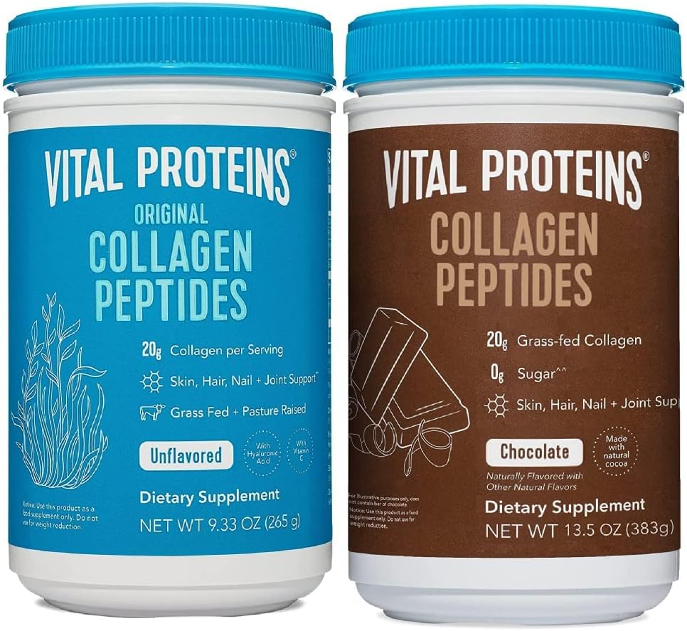 Collagen Powder 9.33 oz & Chocolate Collagen Powder 13.5 oz R74065