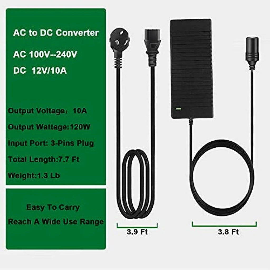 AC-DC Converter AC-100V/240V to DC-12V 10A 120W Car Cigarette Lighter Socket Power Adapter L4063