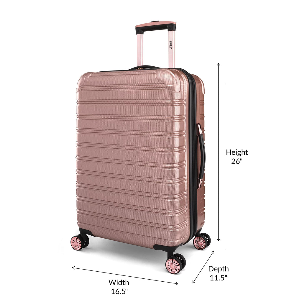 24" Hardside Fibertech Checked Luggage D35611
