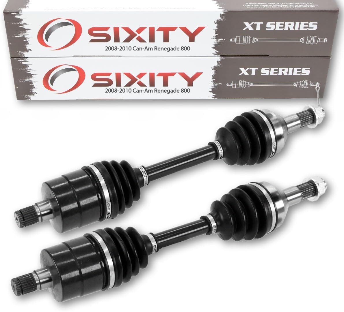 Rear Left Right Axles Pair for Can-Am Renegade 800 4X4 E385
