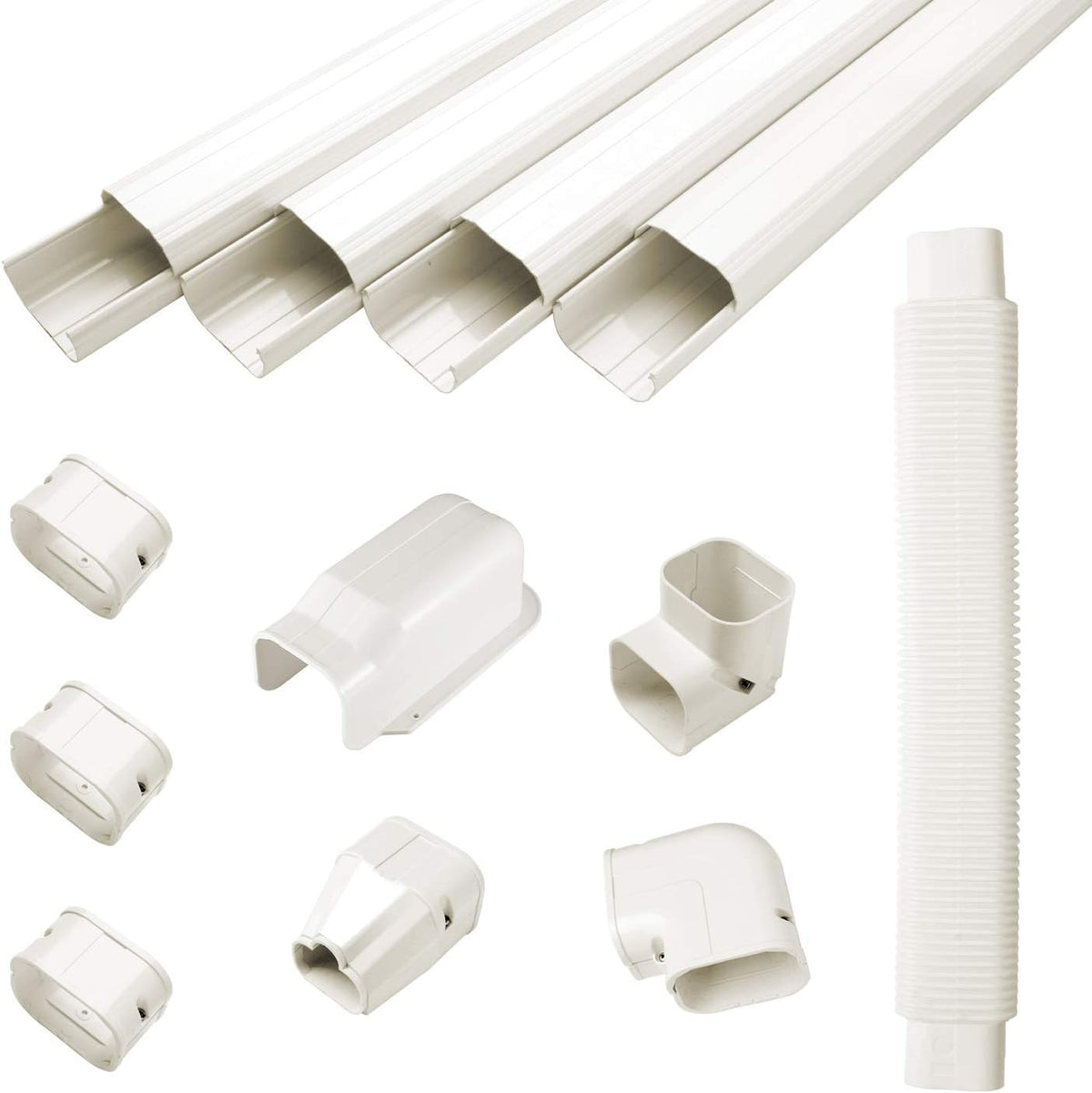 3" W 15Ft L PVC Line Cover Kit Pack of 2 F597