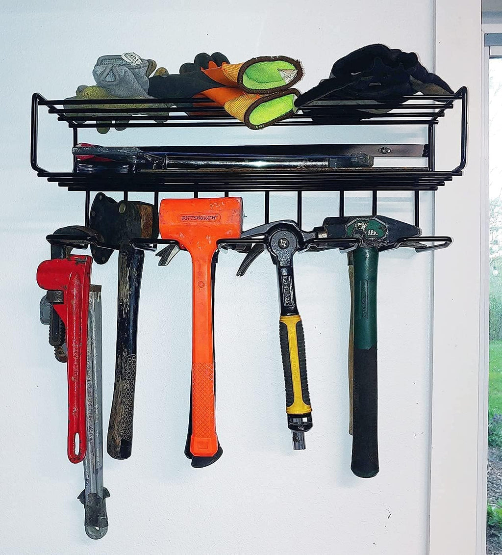 Heavy Duty Floating Tool Shelf 4-Pack Wall Mounted Steel Storage Rack W2023