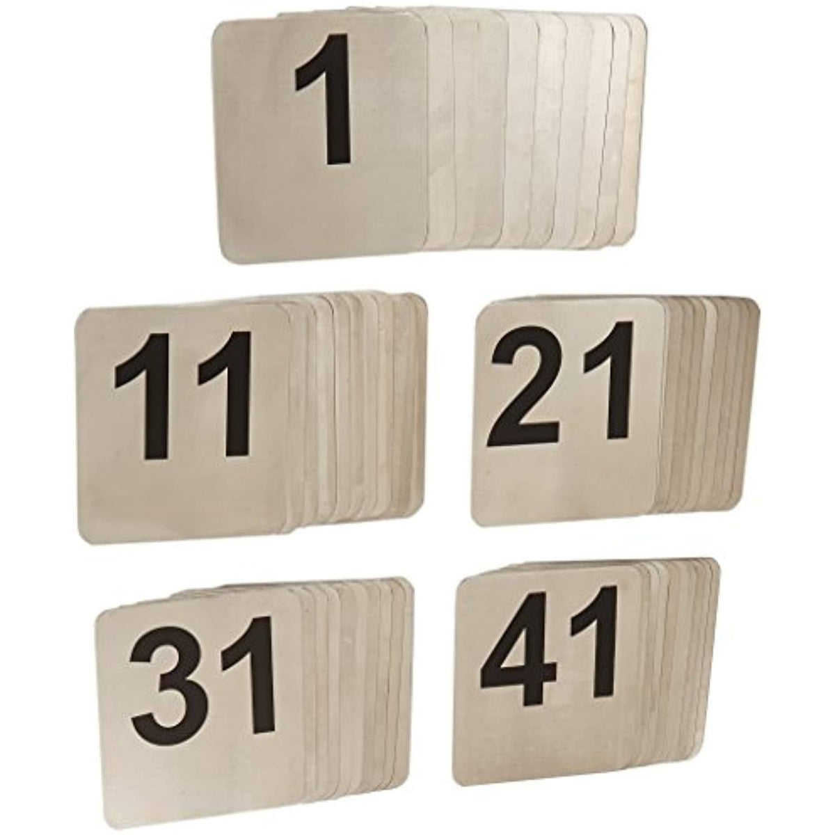 Stainless Steel Number Cards 1-50 O883873