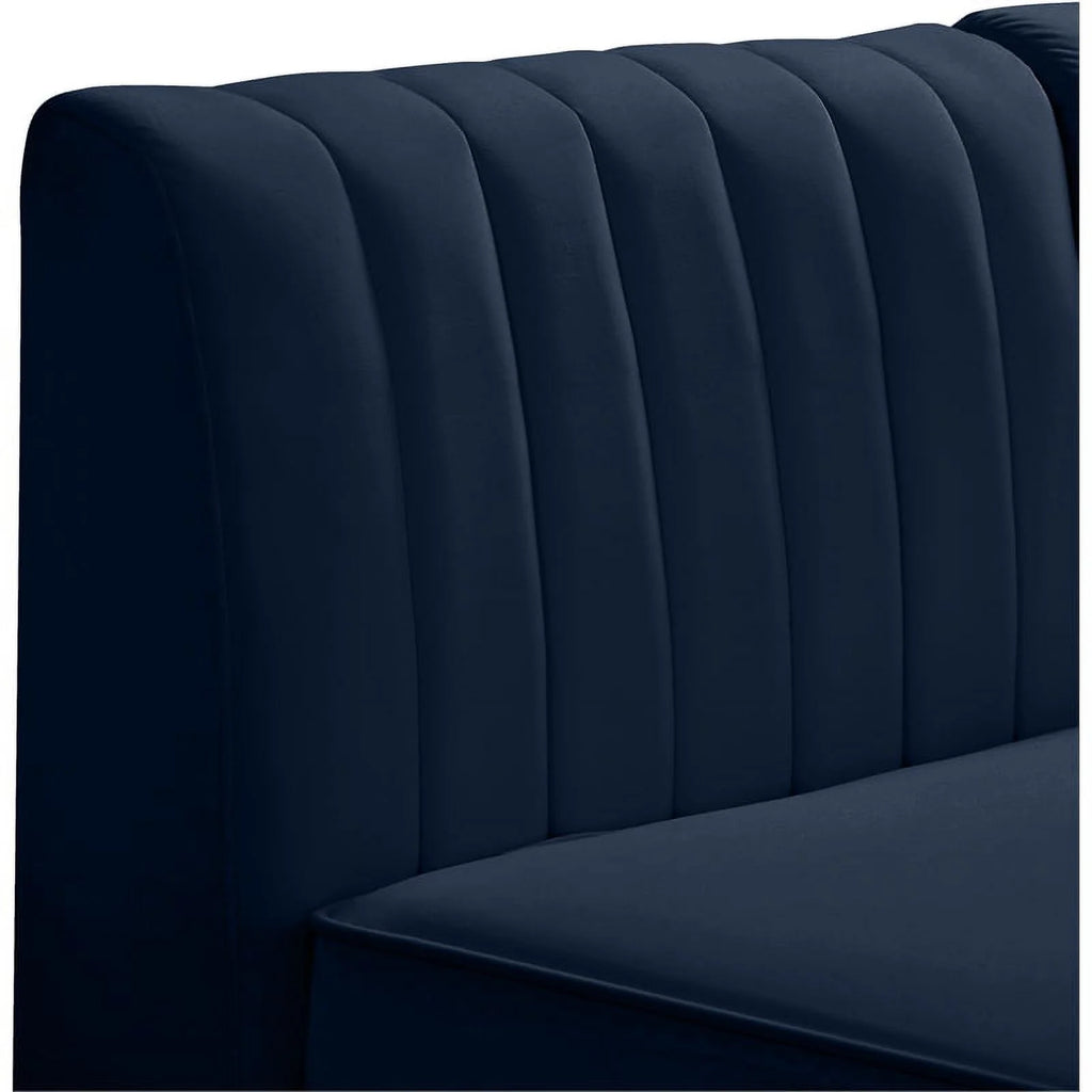 Navy Velvet Corner Chair E420761
