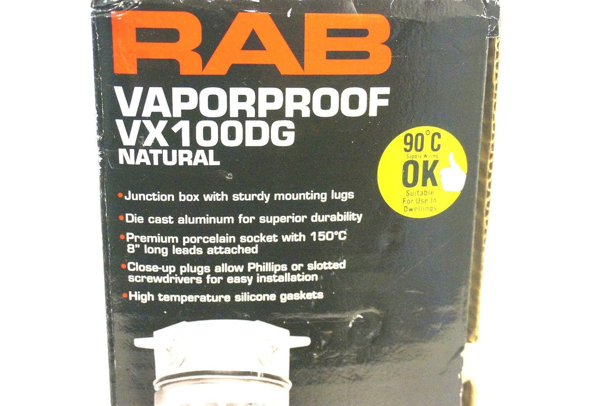 Vaporproof Ceiling Box Mount with Glass Globe and Cast Guard B286105