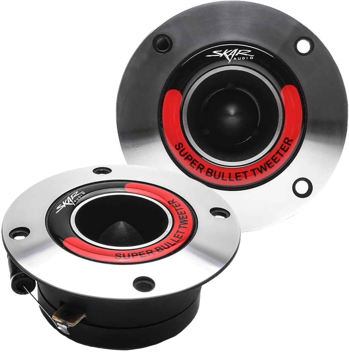 1.75-Inch 400 Watt Aluminum Bullet Super Tweeters, Pair Pack of 2 L8278