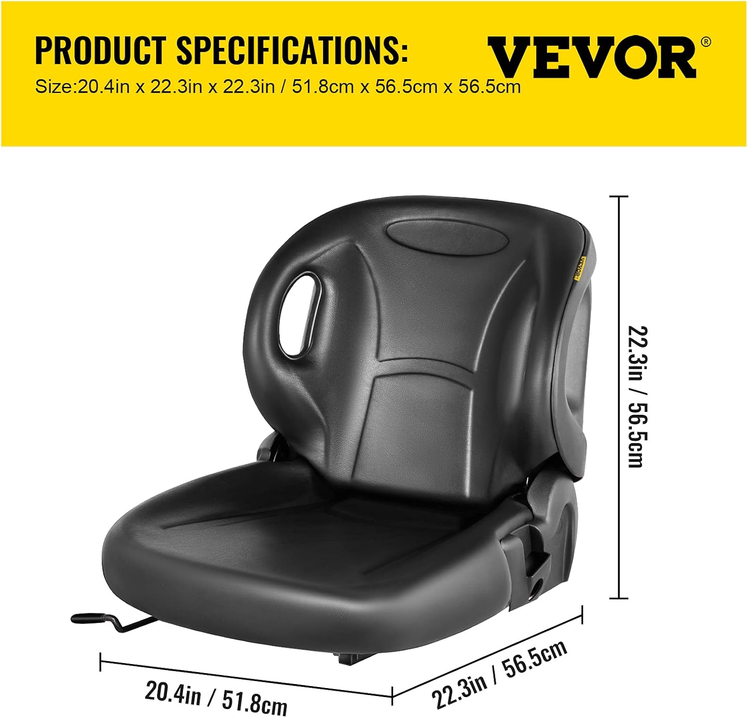 Forklift Seat with Seat Switch and Back Seat Organizer O458