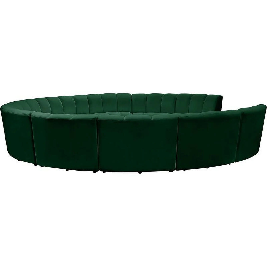 11-Piece Velvet Modular Sectional S2684