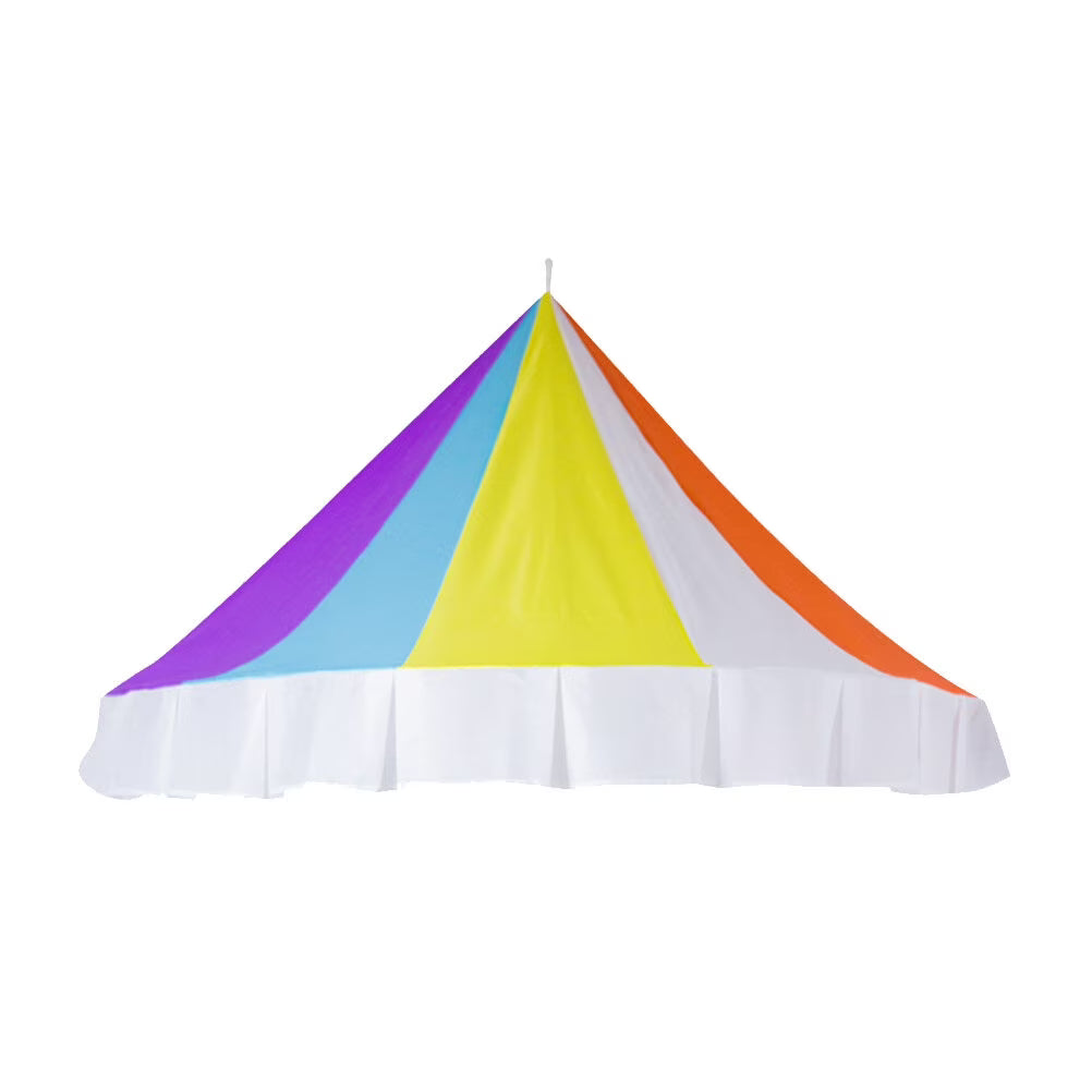 Rainbow Half-Round Dome Gauze Bed Canopy Tent W408469