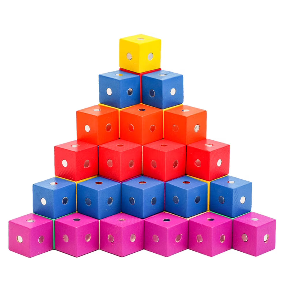30 Pcs Magnetic Building Blocks Wooden Cube Toys H815049