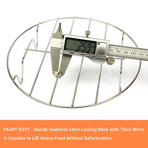 2 Pack 8" Stainless Steel Round Cooking Racks A4410