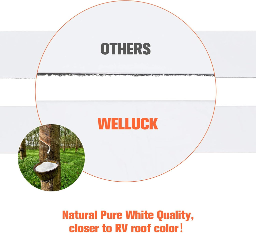 6 Inch X 50 Foot Natural White RV Tape Pack of 2 O209124