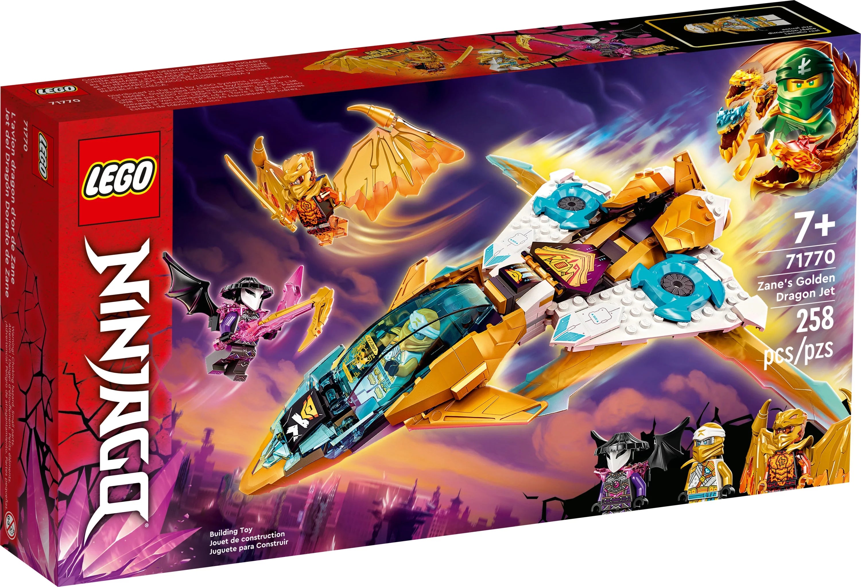 Zane's Golden Dragon Jet Toy Plane Set H60720