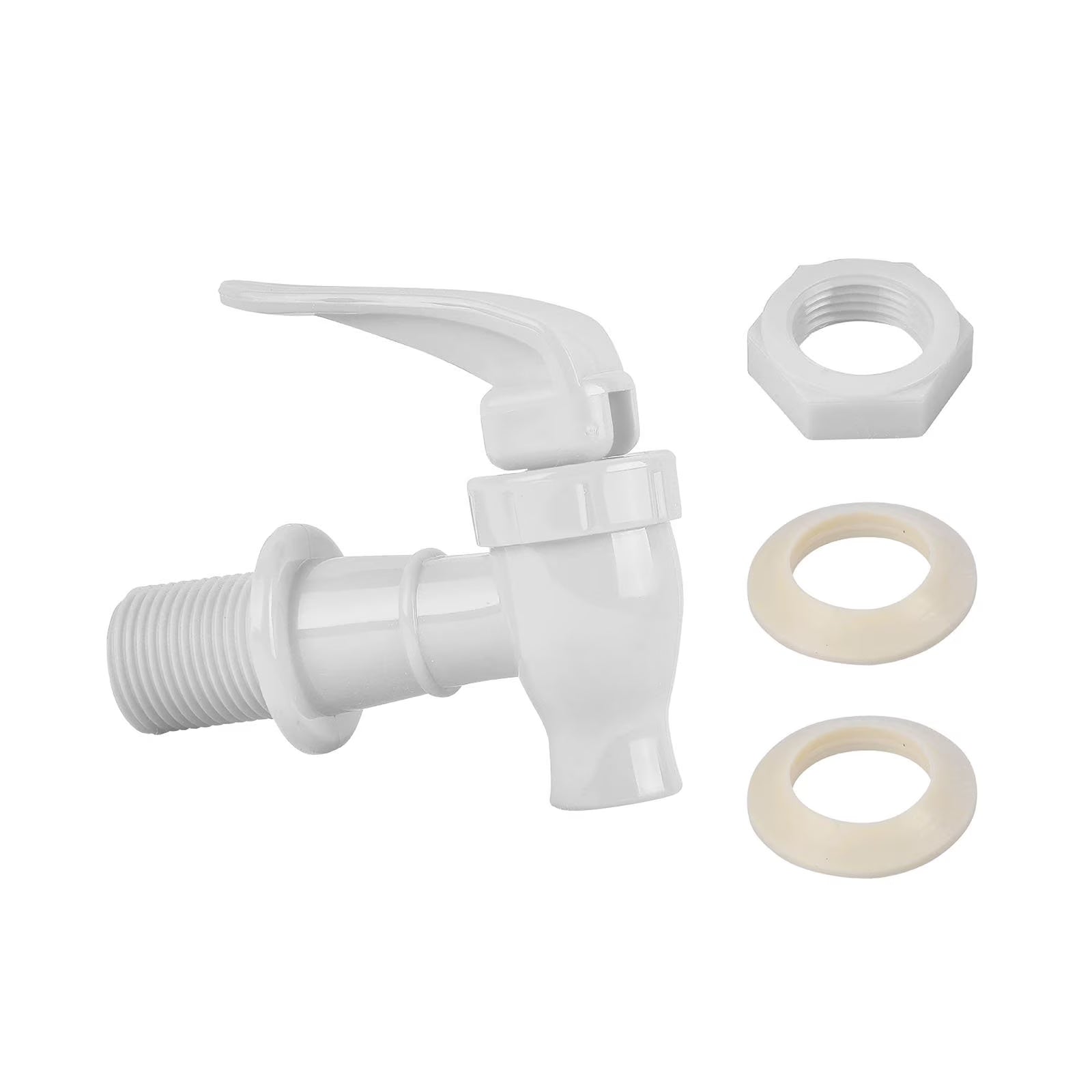 White B.P.A.-Free Water Dispenser Replacement Valve 4 Pack N370719