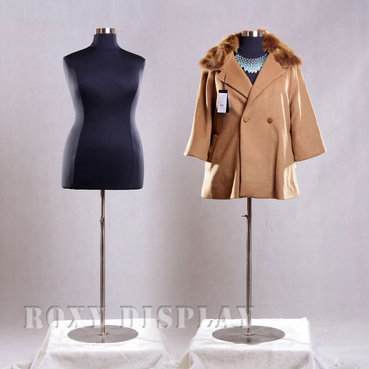 Black Female Large Plus Size 18-20 Mannequin Dress Body Form Z2485