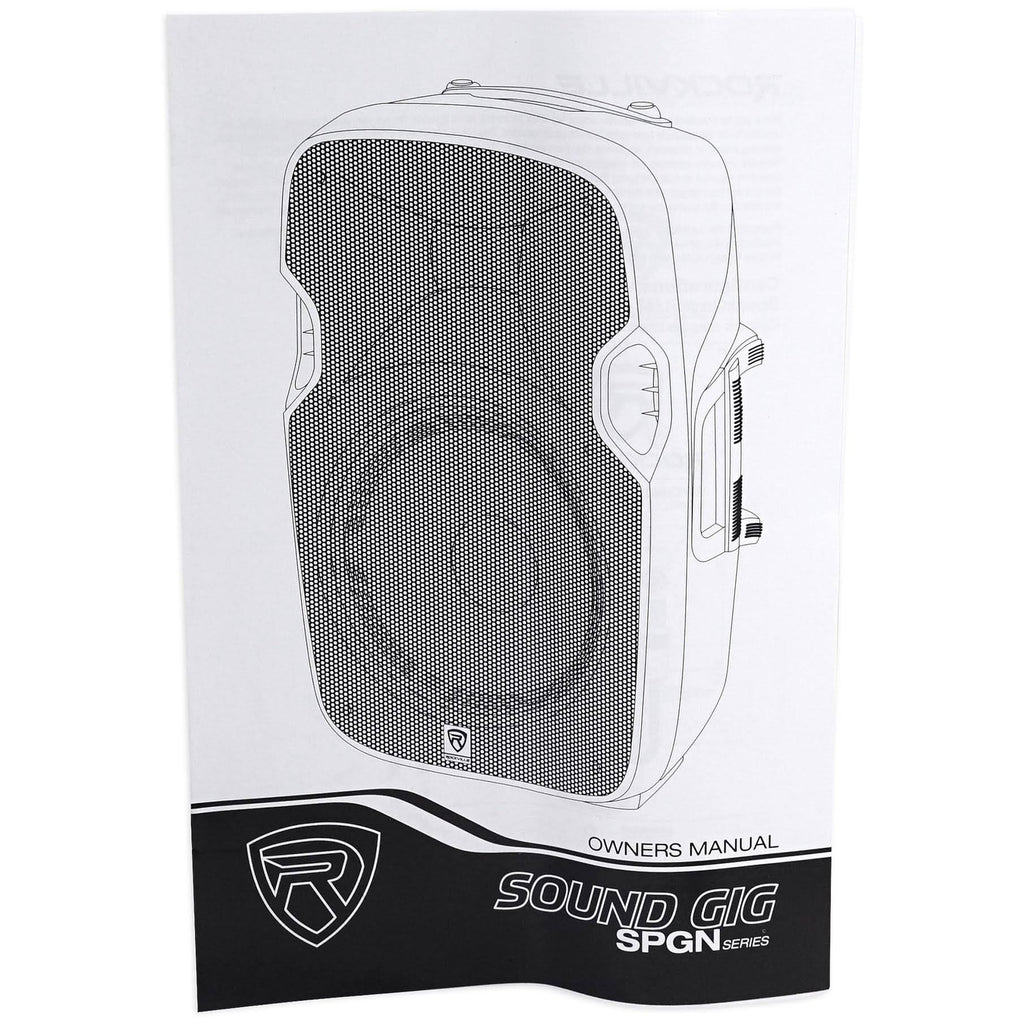12x22 Passive 1200W DJ PA Speakers with Stands and Cables W834079