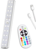Rechargeable 48-LED Remote Lights, RGB Bar, 6 Pack O96124