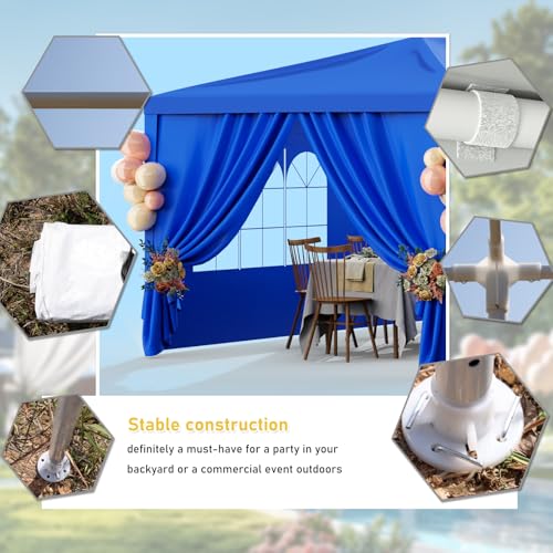 White 10x30 Heavy Duty Party Tent with 8 Removable Sidewalls Z651131
