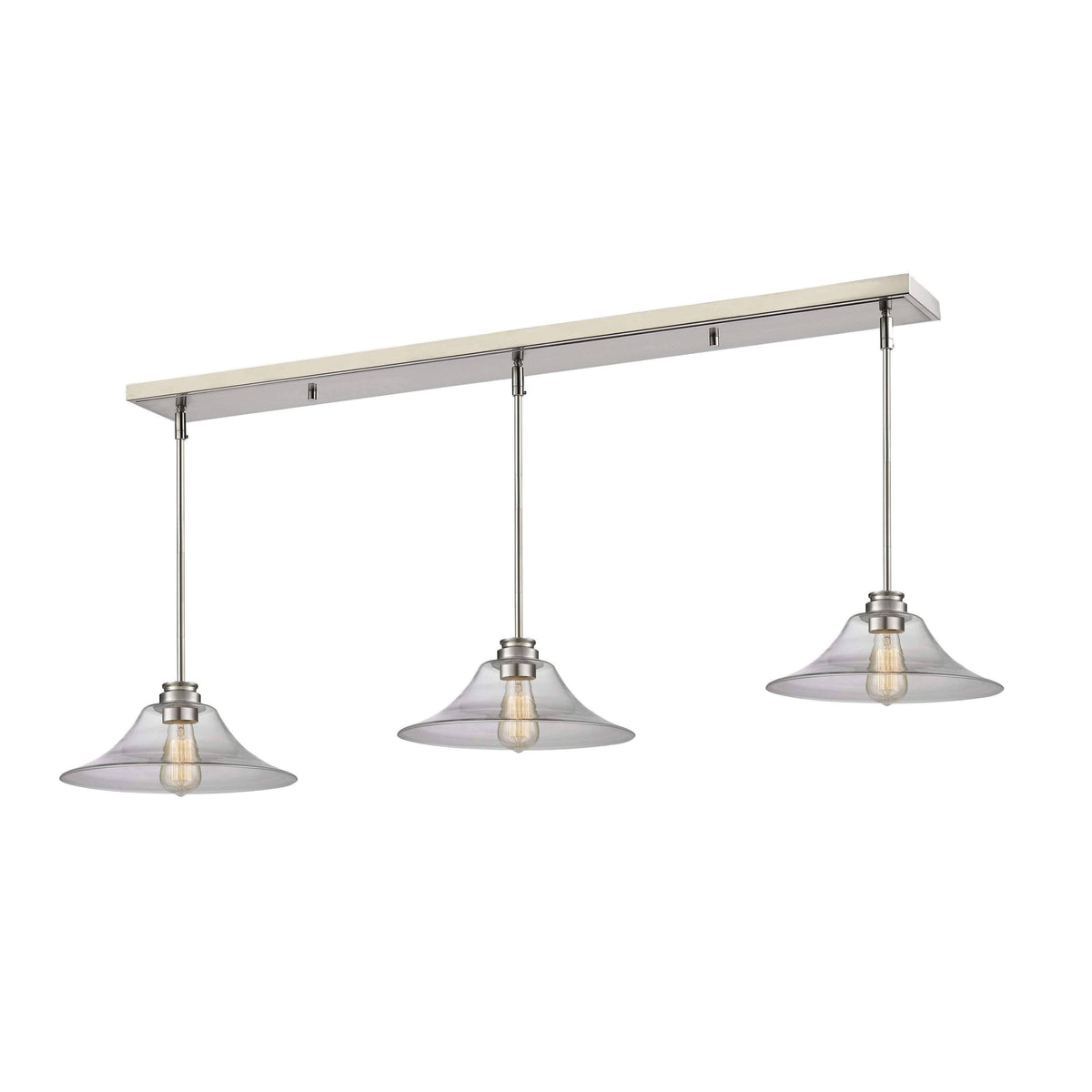 3-Light Island/Billiard Brushed Nickel V801
