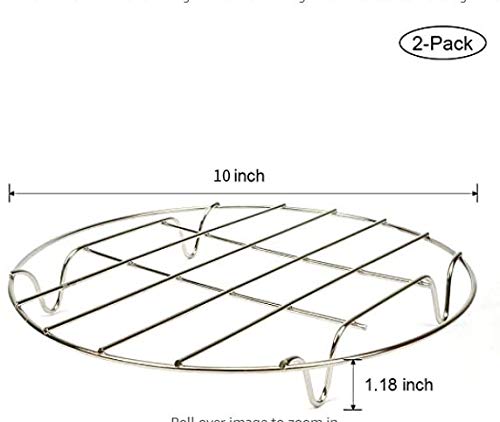 2 Pack 8" Stainless Steel Round Cooking Racks A4410