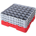 36 Compartment Glass Rack Red W593344