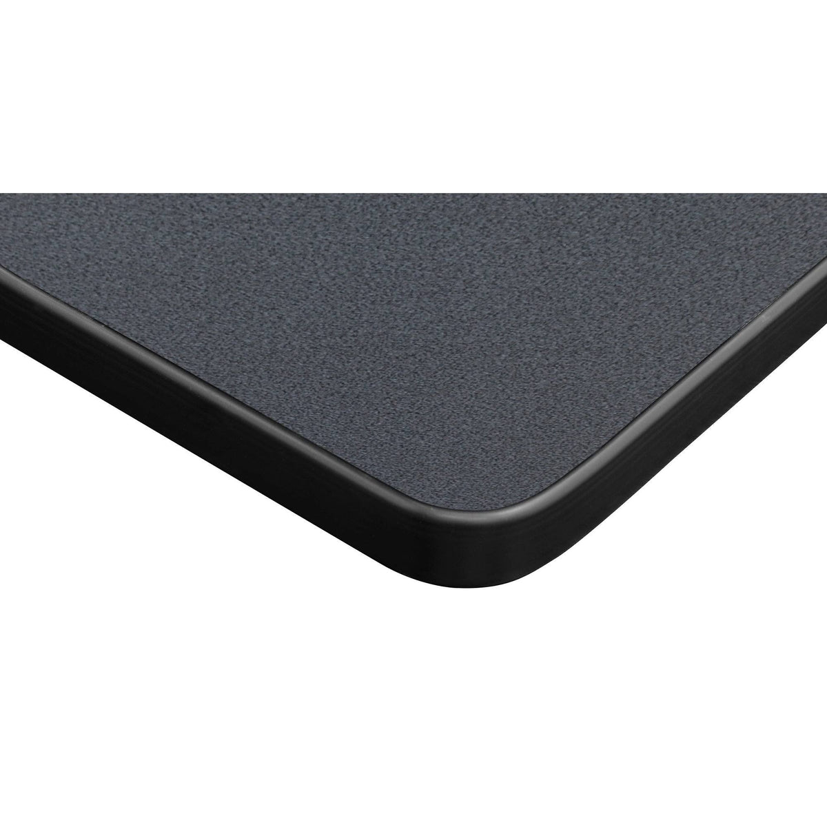 Mahogany/Black L-Desk with Return G733