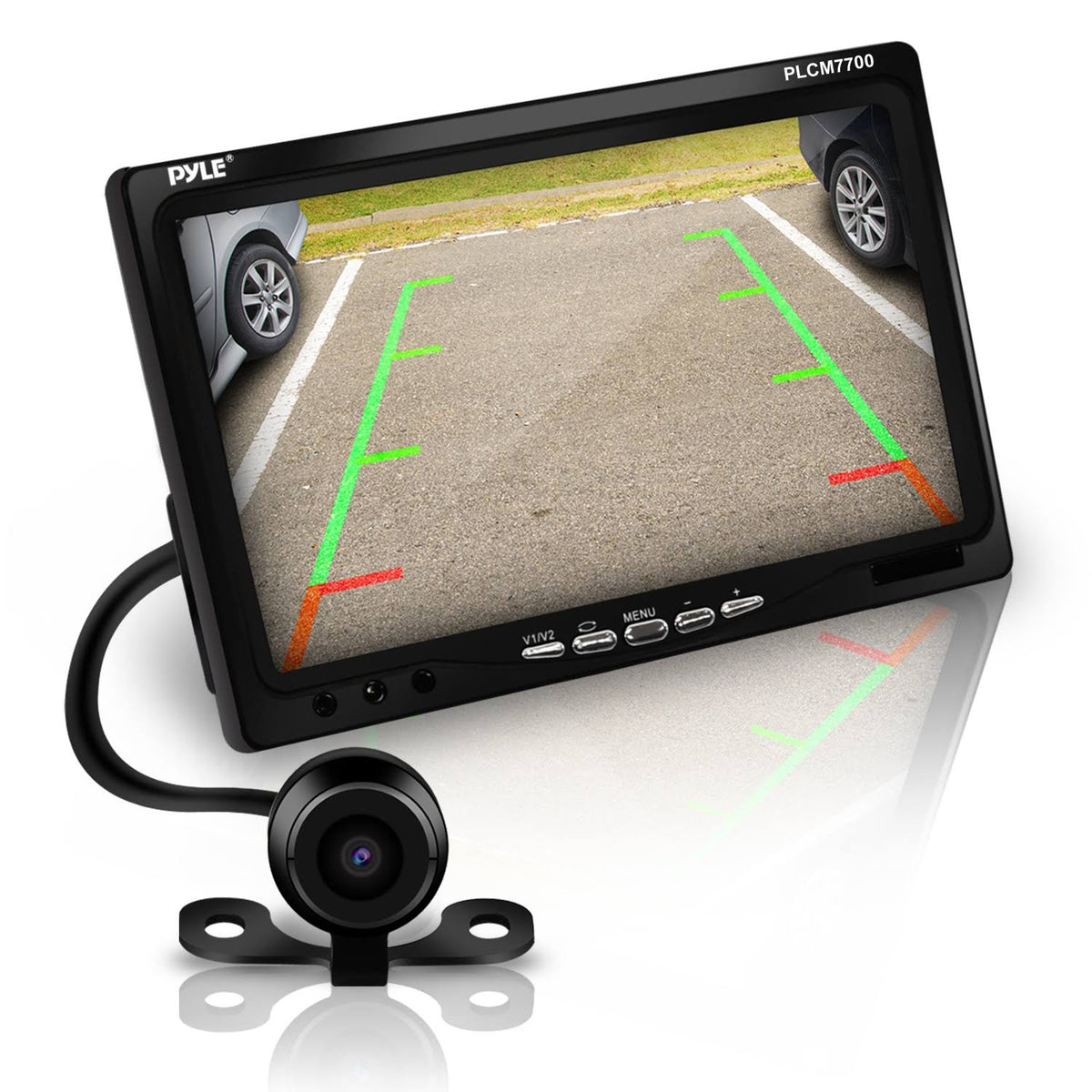Window Suction-mount LCD Widescreen Monitor & Universal Mount Backup Camera K984741