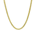 14K Yellow Gold Square Franco Wheat Pendant Chain Diamond Cut Necklace 16" 18" 20" 22" 24" Lobster Clasp M511146