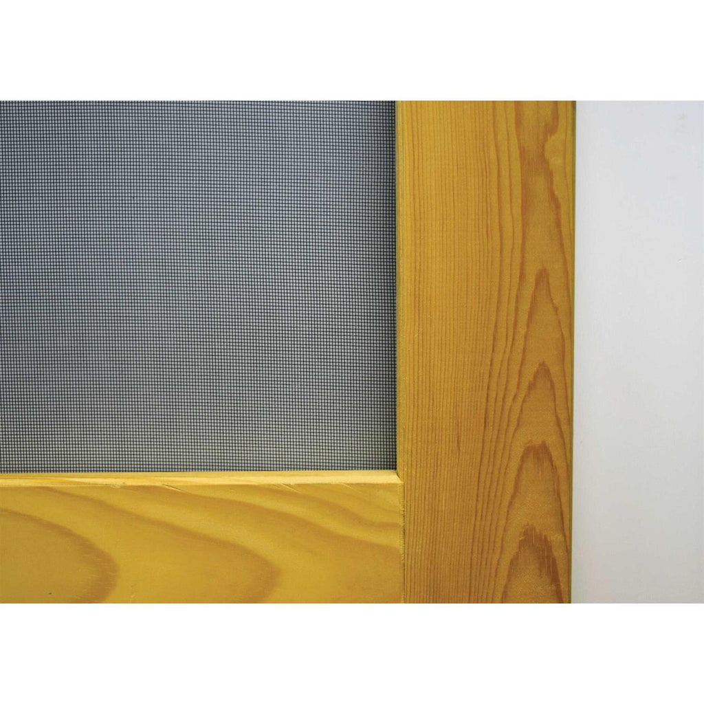 36 in. x 80 in. Reversible Wood Screen Door with Medium Pet Flap Q194