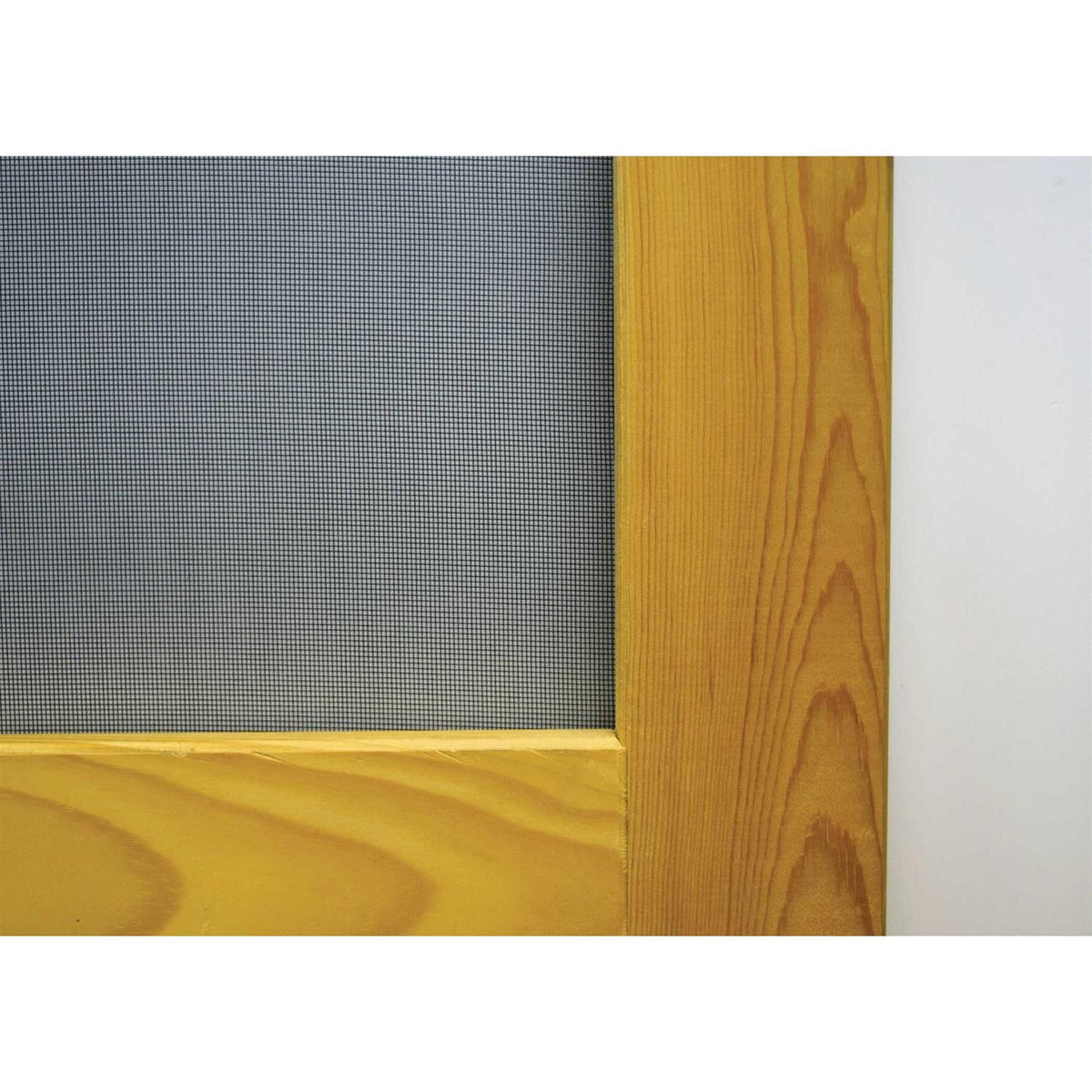 36 in. x 80 in. Reversible Wood Screen Door with Medium Pet Flap Q194