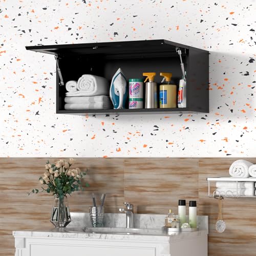 Metal Wall Garage Storage Cabinet, 20" H Wall Cabinets with Doors and Shelves, Locking Garage Cabinets Wall Mounted M65632