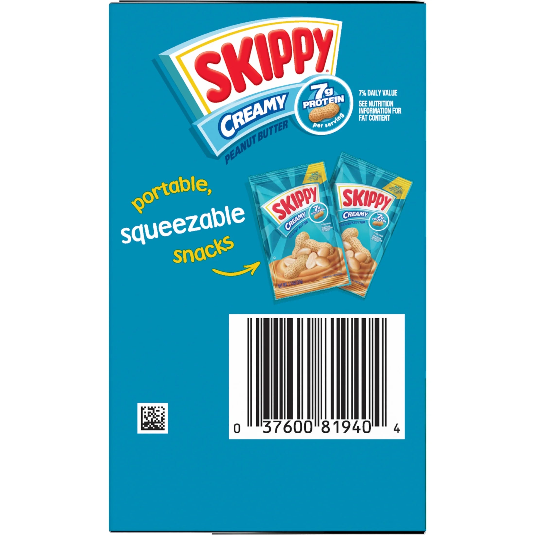 1.15 oz Creamy Peanut Butter Squeeze Packs (64 Pouches) G1607