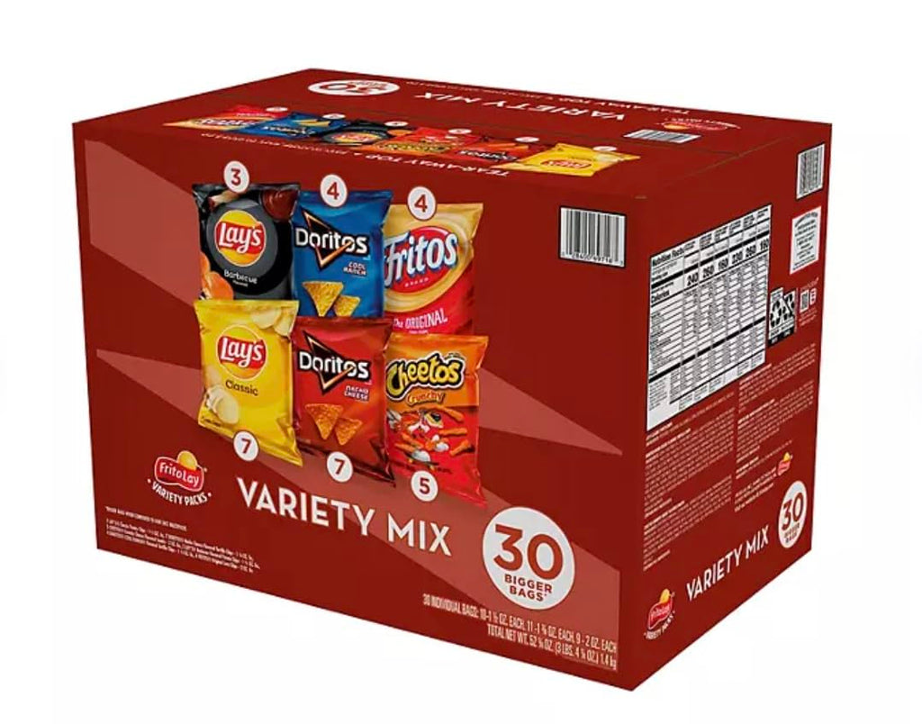 30 ct. Variety Pack Chips and Snacks T450