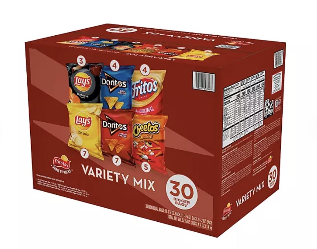 30 ct. Variety Pack Chips and Snacks T450