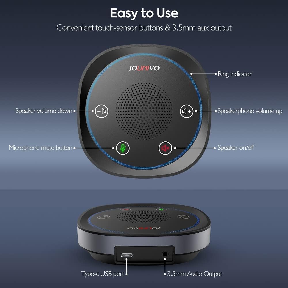 Omnidirectional USB Speakerphone with Microphone, Pack of 2 U4821