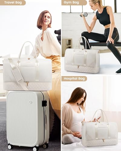 Travel Bag with Shoe Compartment, 3 Pcs Set S25186