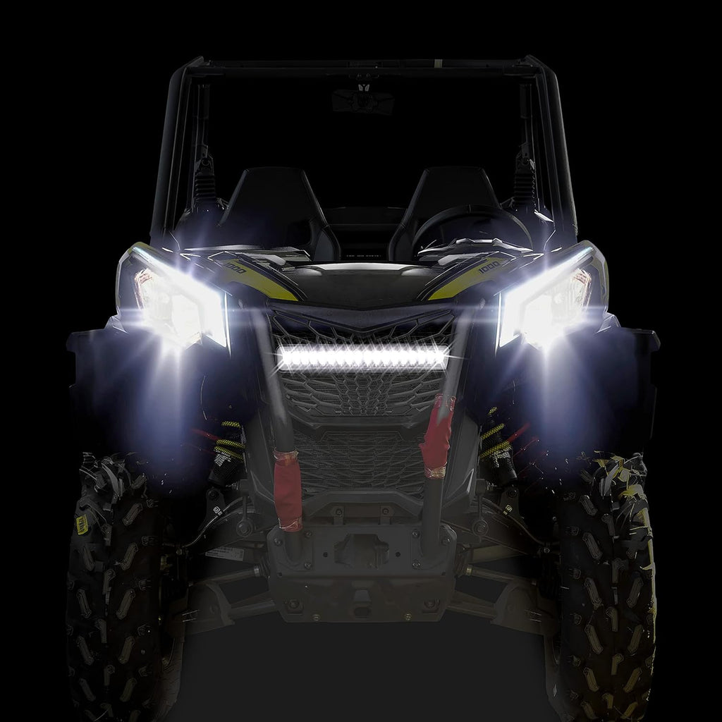Front Mesh Grille with LED Light Bar for Can-Am Maverick Trail Sport Max 2018-2021 Y645930