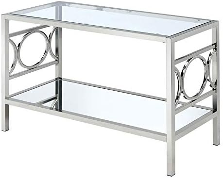 Chrome Metal Console Table H100886