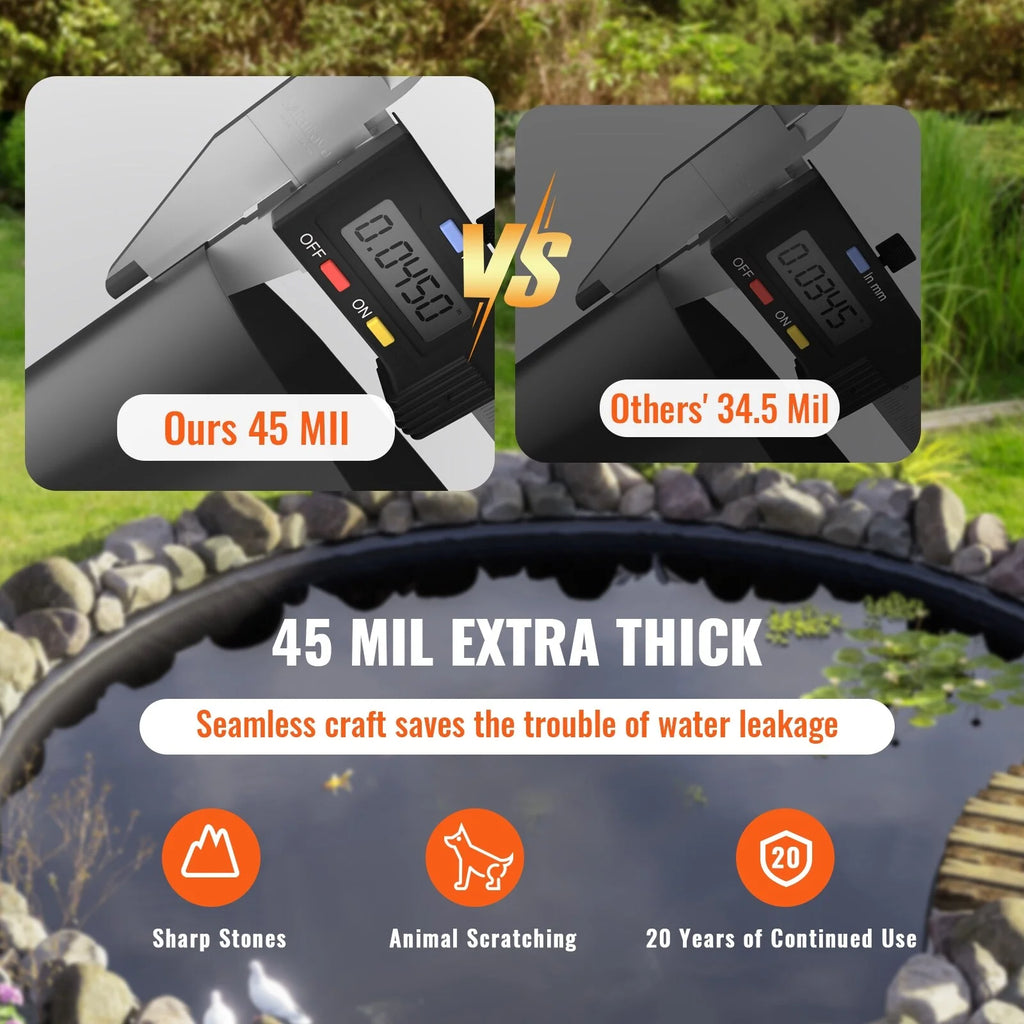 15 x 20 ft 45 Mil EPDM Pond Liner R650085