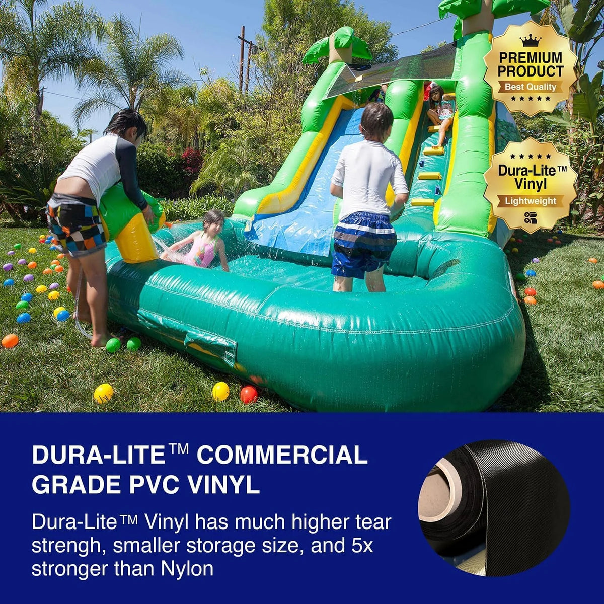 Inflatable Slide with Splash Pool J7459