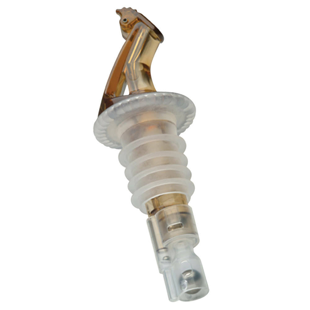 1.5 oz. Amber Liquor Pourer with Fliptop - 12/Pack F512134