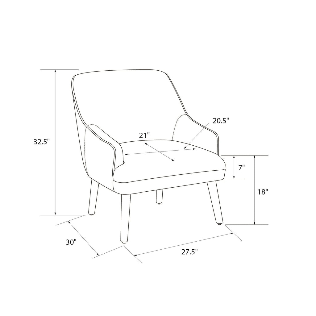 Mustard Velvet Upholstered Accent Chair X940