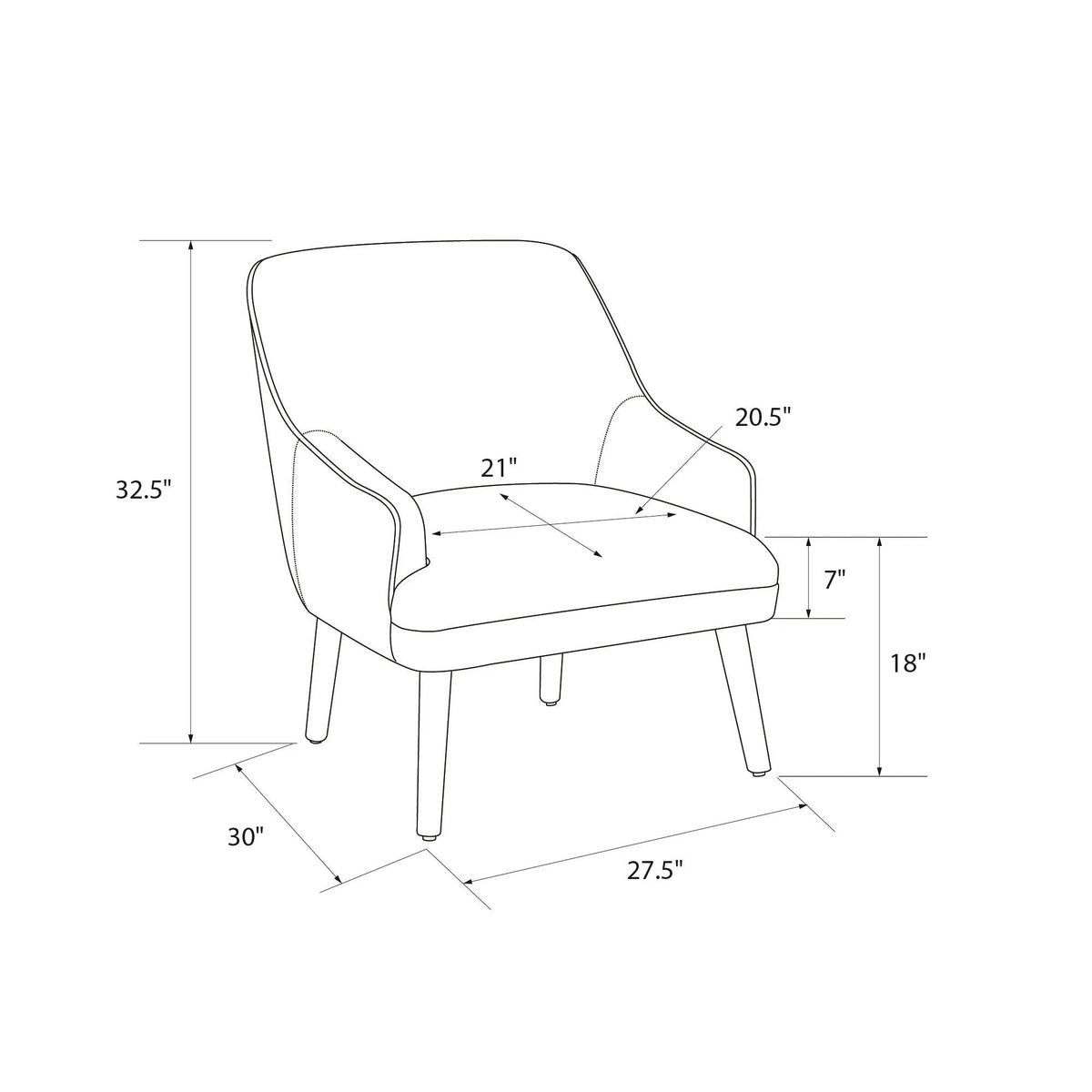 Mustard Velvet Upholstered Accent Chair X940