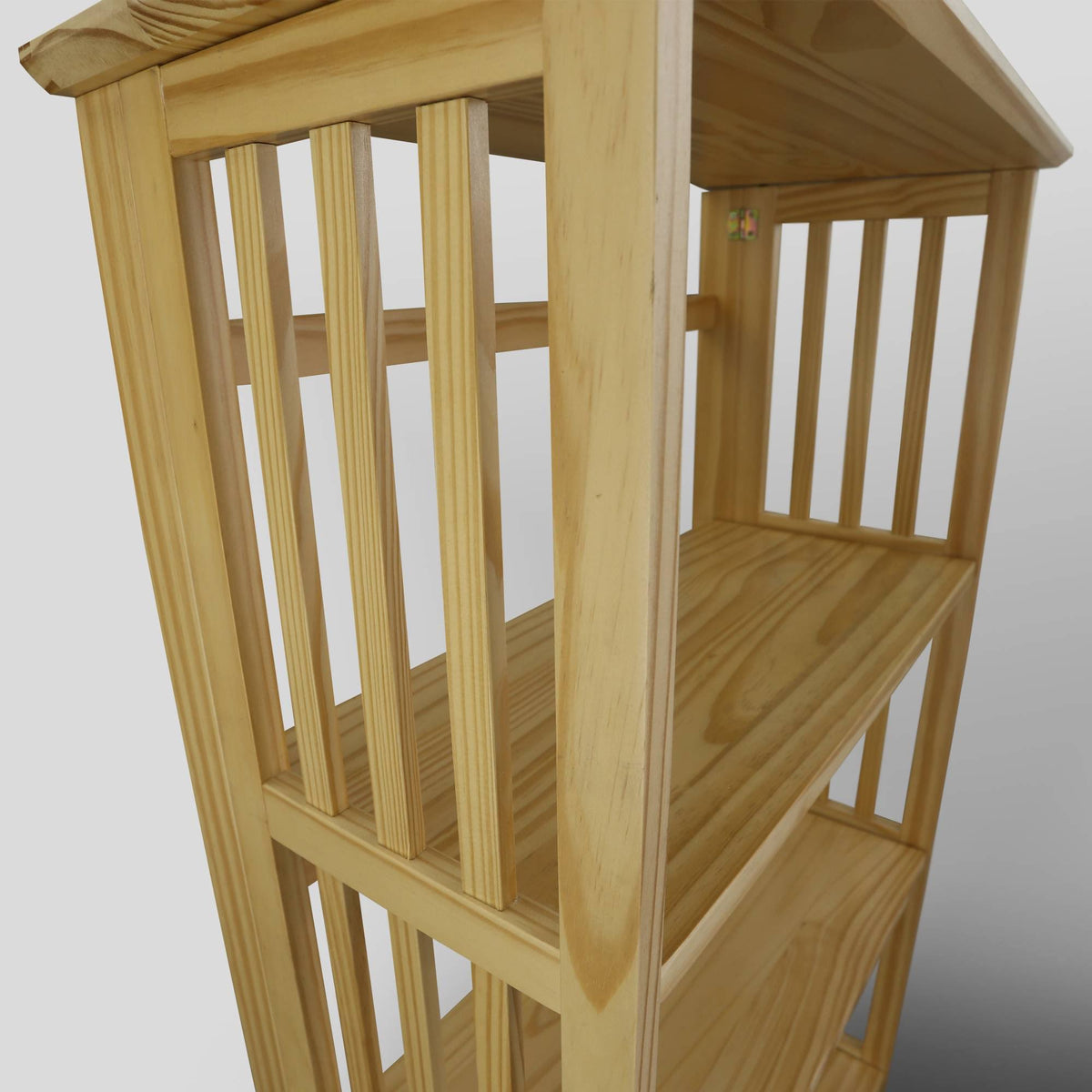 4 Shelf Folding Bookcase Natural G8420