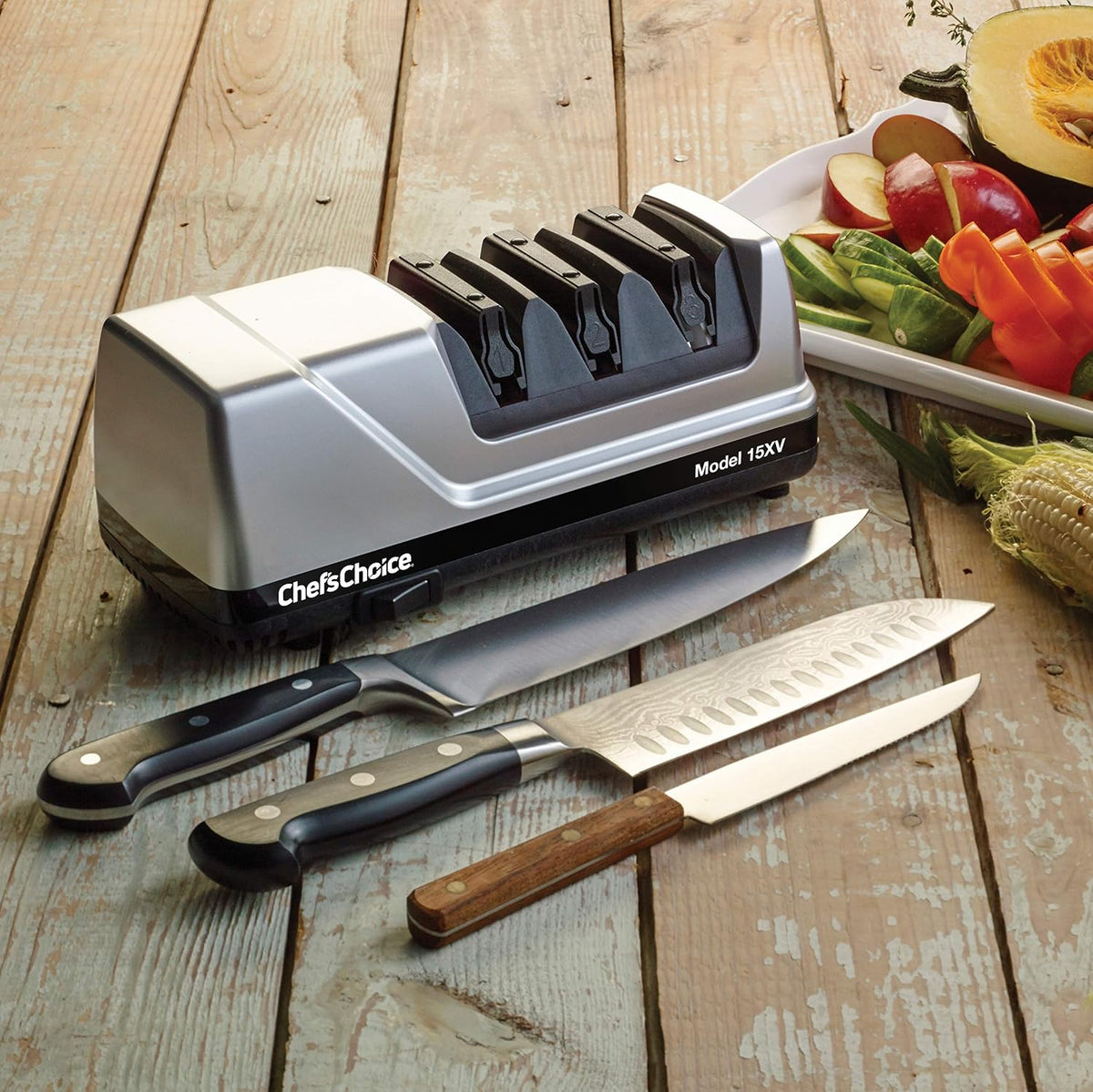 Gray Electric Knife Sharpener with Diamond Abrasives G12691