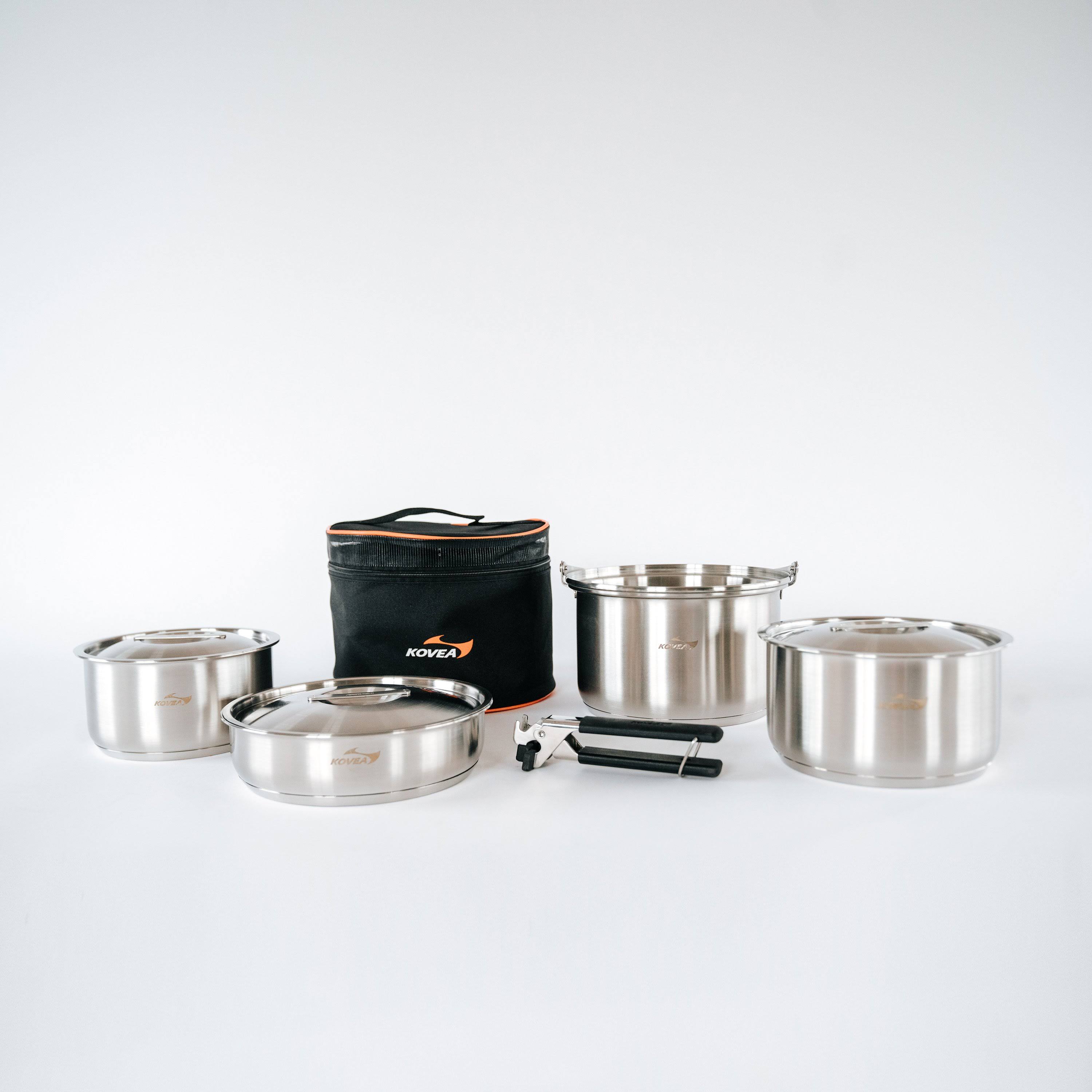 Triple Stainless Outdoor Camping Aluminum Cookware L Q584025