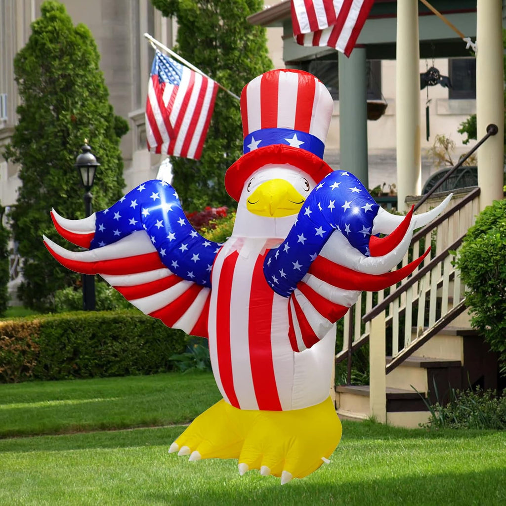 7.2FT Inflatable American Bald Eagle with LEDs E416692