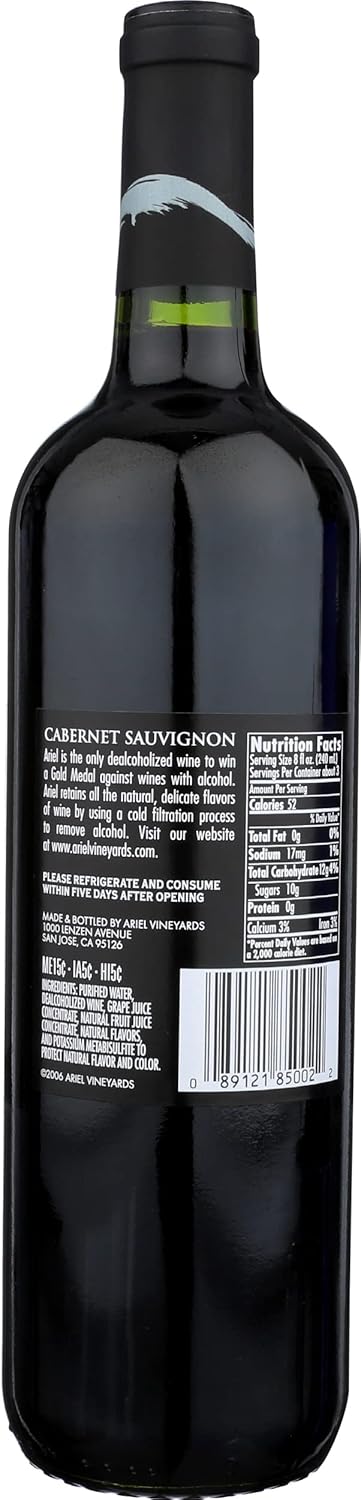 Dealcoholized Cabernet Sauvignon, 750 ML Y59399
