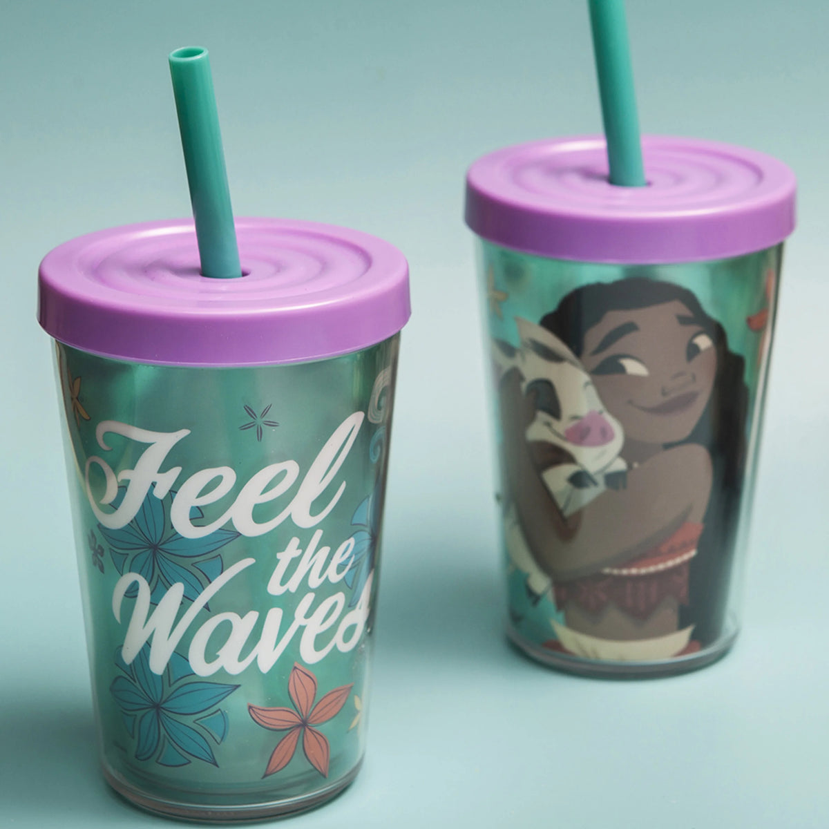 2 pcs 13 oz Kids Straw Tumbler Plastic Double Wall Insulated D947890