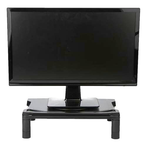 Black Height Adjustable Monitor Stand H3874